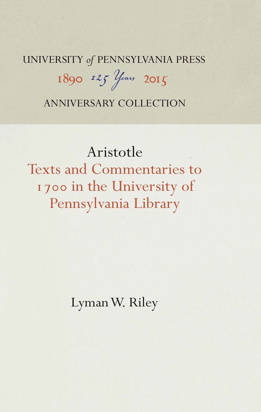 Book cover image for Aristotle ISBN: 9781512805970
